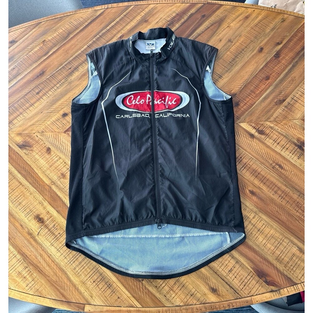 Black Voler Full-Zip Cycling Vest Men’s XL Celo Pacific Carlsbad CA